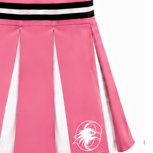 Pink Pleated Cheerleading <b>Skirt</b> <b>for</b> <b>Women</b> High Waist Athletic Team Uniform Dance Performance Training Competition Sportswear - Product Image 4