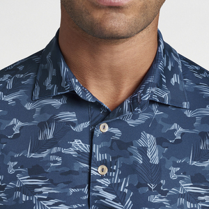 Men's Summer Casual Short Sleeve Embroidered Eco-Friendly Breathable T Shirt Quick Dry Tactical Plain Turn-<b>Down</b> Shirt Plus Size - Product Image 3