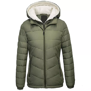 Chaqueta Acolchada con Capucha para Hombre, Color Marrón, Cierre de Cremallera, Cortavientos, Abrigo Casual de Invierno, Largo Regular, Color Sólido, Relleno de Poliéster - Product Image 6