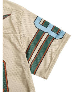 T-shirt à manches courtes pour homme, 100% polyester, tricoté, respirant, imprimé sur mesure, design vierge, col rond, coupe ample, chemises d'été - Product Image 4