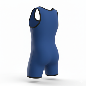 Combinaisons de lutte de couleur unie, professionnelles, haute performance, 100% polyester, logo sur le devant, durables et à séchage rapide, unisexe - Product Image 3