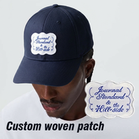 Écussons tissés personnalisés OEM avec support auto-agrippant et thermocollant pour vêtements, casquettes et équipement tactique
