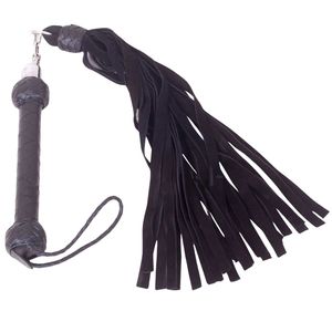 Flogger de Cuero Premium para Juegos de Impacto BDSM con Caídas Largas y Suaves - Product Image 1