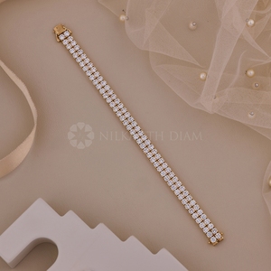 New Arrival 15.20 Ct Round Cut Lab Grown Diamond <b>Bangle</b> in 10K 14K 18K Solid Gold Diamond <b>Bracelets</b> <b>Bangles</b> for Export Sale - Product Image 3