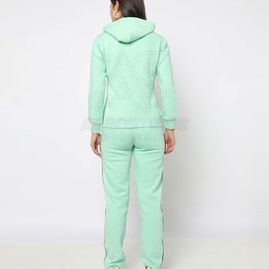 Pro Level Winter <b>Women's</b> Jogger Set 100% Cotton Durable Fabric Hooded Design Drawstring Closure-<b>Lightweight</b> Breathable for Daily - Product Image 2
