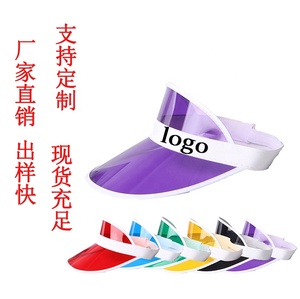 หมวกบังแดด PVC กันน้ำมีสไตล์พร้อมแถบยืดหยุ่นสำหรับผู้ใหญ่ที่บังแดดฤดูร้อนสำหรับกีฬาชายหาดตกปลาขี่จักรยาน - Product Image 2