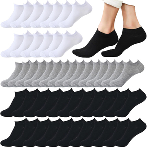 Calcetines Tobilleros de Moda 2026, Color Sólido, Algodón Transpirable, Finos, Tejidos, para Uso Diario Informal, Estilo Verano para Adultos - Product Image 5