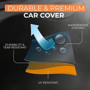 Housse de voiture berline imperméable toutes saisons, ajustement universel, housses de voiture d'extérieur pour berlines de 191 à 199 pouces de longueur - Product Image 1