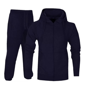 Ensemble de survêtement sport décontracté deux pièces pour hommes, collection 2026, vente en gros, avec sweats à capuche et pantalons de survêtement personnalisés - Product Image 5