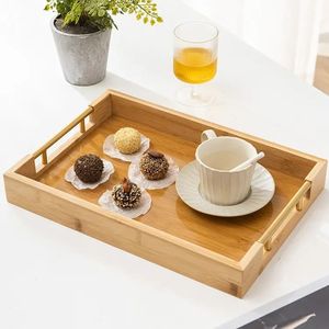 Bandeja de madera multiusos hecha a mano, muy demandada, para servir desayuno, cena, postres y bebidas, disponible para la venta. - Product Image 2