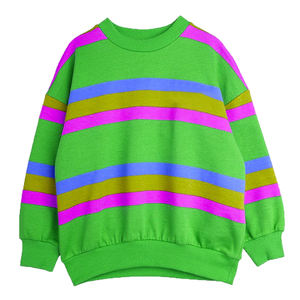 เสื้อสเวตเชิ้ตแขนยาวสำหรับเด็กชายและเด็กหญิง เวอร์ชั่นเกาหลี คอกลม ลายทางหลวมๆ สไตล์มหาวิทยาลัย - Product Image 1