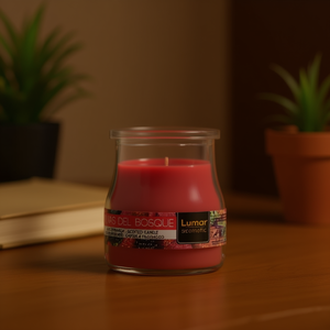 Candela Profumata al Mirtillo Rosso 100g in Barattolo di Vetro per Decorazione Casa - Product Image 3