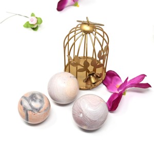 Bola de cristal de piedra energética, venta al por mayor, piedras preciosas de cuarzo pulido Natural, esferas de cristal de Rodocrosita, adornos - Product Image 5