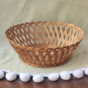 Cesta de Bambú Tejida Vintage, Decoración Rústica para Mesa de Cocina Estilo Cottagecore, Cesta de Almacenamiento de Mimbre Natural, Proveedor y Fabricante Mayorista - Product Image 3