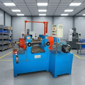 Mezcladora de Caucho de Dos Rodillos 380V Azul Industrial Marca JRD 75kW Refrigerada por Aire de Alta Precisión, Fácil Operación y Alta Seguridad - Product Image 3