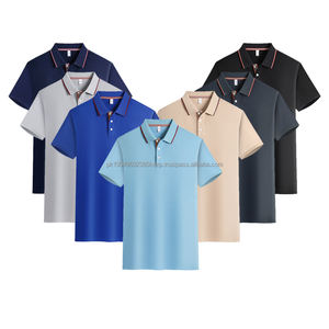 Polo Casual de Manga Corta de Algodón de Alta Calidad para Hombre con Logotipo Bordado, Camiseta Polo de Golf Lisa - Product Image 1