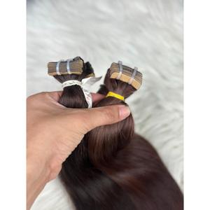 Extensions à bandes adhésives Anh Hair A21 sans couture, lisses comme des baguettes, en cheveux humains vierges vietnamiens doublement étirés, brun chocolat, vente en gros - Product Image 2