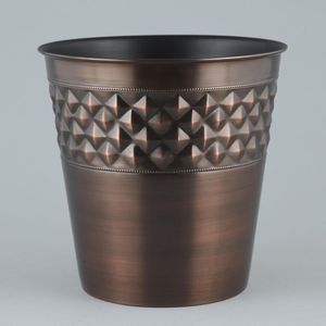 Metal <b>Planter</b> With Antique And Contemporary Finishes, and Tripod Stand for Indoor Use - Product Image 5