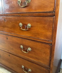 Commode en bois de mahogany massif, écologique et durable, meuble de rangement en bois, armoire à dossiers sur pied, mobilier traditionnel pour la maison - Product Image 3