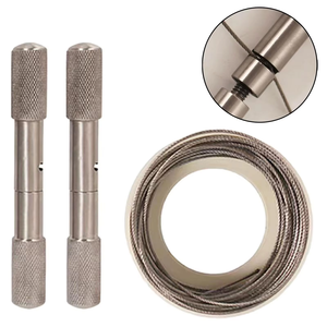 Juego de 2 mangos de guía para sierra OB, de acero inoxidable reutilizable, calidad premium, herramientas para desquilar ganado y animales de granja - Product Image 1