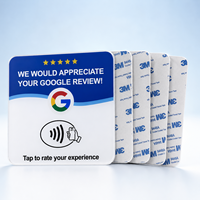 Tarjeta NFC y Soporte de Acrílico Personalizado con Código QR para Reseñas de Google de Vorx Tech para Restaurantes