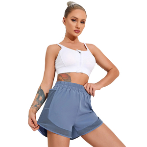Shorts de course 2-en-1 pour femmes, taille haute, séchage rapide, avec poche pour téléphone, pour la gym et l'entraînement sportif - Product Image 5