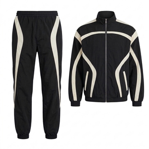 Conjunto Deportivo de 2 Piezas para Hombre, Chaqueta con Cierre Completo y Pantalones Jogger, Ropa Deportiva con Logotipo Personalizado al por Mayor, Traje Deportivo Atlético con Bloques de Color OEM - Product Image 6