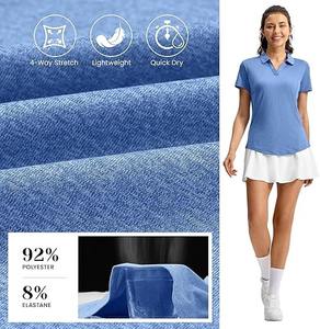 เสื้อโปโลผู้หญิง ผ้าคอตตอนผสมพรีเมียม ปักโลโก้ตามสั่ง ทรงเข้ารูป สวมใส่สบาย เหมาะสำหรับออฟฟิศ กอล์ฟ เทนนิส และกีฬาอื่นๆ จำหน่ายจำนวนมาก - Product Image 4
