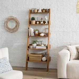 Scandinavian Style Oak Wood Wall Shelf with Hidden Brackets - Wholesale - Product Image 1