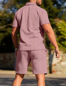 Conjunto de Ropa Casual Ligera de Verano para Hombre, Corte Regular, Estilo Urbano, Transpirable, 100% Poliéster, Camiseta y Pantalones Cortos, Fabricante - Product Image 2