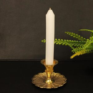 Antique <b>Brass</b> Candle <b>Holder</b> Stand Vintage Elegant Decorative Tabletop <b>Candlestick</b> for Home Festive Decor - Product Image 5