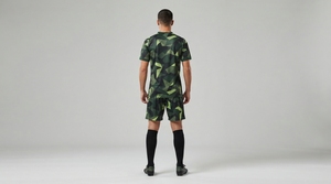 Conjunto de Camiseta de Fútbol para Hombre, Verde Camuflaje, Manga Corta, Absorbe la Humedad, Ajuste Atlético, Uniforme para Todas las Temporadas - Product Image 2