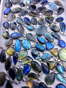 จี้เงินลาบราโดไรต์สวยงาม จี้เงินบลูมูนสโตน เครื่องประดับอัญมณีชั้นดี จี้เสน่ห์สำหรับผู้หญิง - Product Image 5