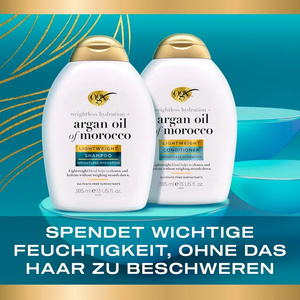 Shampoo léger à l'huile d'argan, formule marocaine, sans sulfate, nettoyant doux conçu pour hydrater, nourrir et renforcer les cheveux - Product Image 2