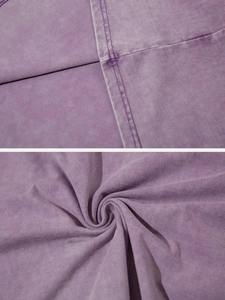 Custom Logo <b>Men's</b> Oversized O-Neck Acid Wash Puff Print 100% Cotton <b>Summer</b> Collection T-Shirt - Product Image 5