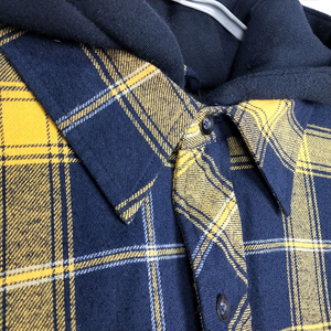 High Quality Wholesale <b>Mens</b> Streetwear Plaid Hooded <b>Flannel</b> Shirt <b>Jacket</b> Long Sleeve Windproof Eco-Friendly Front Winter Shacket - Product Image 5