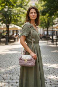 Elegante mini bolso de ganchillo hecho a mano - Product Image 6