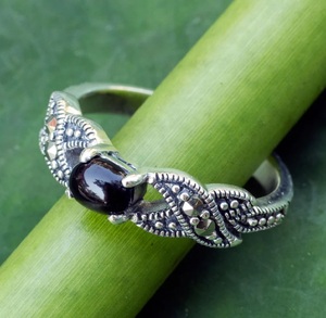 Premium Black Onyx <b>Ring</b> 925 Sterling <b>Silver</b> Handmade Statement Jewelry Gift for Women - Product Image 2