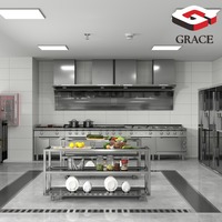 Équipement de réfrigération pour cuisine commerciale GRACE, solution clé en main pour la chaîne du froid avec congélateur, refroidisseur et machine à glace