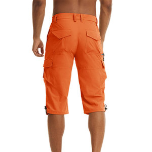 Shorts cargo pour hommes très demandés, couleur personnalisable, coutures renforcées, vêtements d'entraînement fitness, service OEM. - Product Image 2