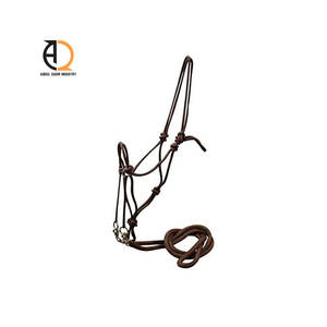 Cabestro de Cuero y Nailon para Caballos, Acolchado y Ajustable, con Hebillas de Latón para Entrenamiento - Product Image 2