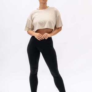 Nouveaux T-shirts courts en coton respirant pour femmes, design personnalisé, haute qualité, vente en gros à bas prix, collection 2026 - Product Image 4