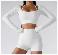 Conjuntos Deportivos para Mujer de 2 Piezas, Sujetadores Deportivos Impact Sport y Pantalones de Yoga de Cintura Alta, Conjuntos de 2 Piezas para Mujer, Sujetador Deportivo y Pantalones de Yoga