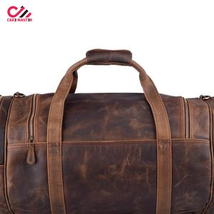 Hot Selling Product High Quality Genuine Leather Duffle Bag OEM Customized Wholesale Leather Duffle Bags - Product Image 5