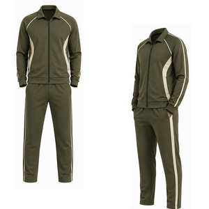 Custom Men Sports Tracksuit Athletic Training Gym Running Jacket <b>Pants</b> Set OEM ODM Wholesale Team Sportswear Supplier Activewear - Product Image 5