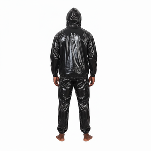 Offre Spéciale – Combinaison de Sauna Noire Robuste avec Fermeture Éclair pour Hommes et Femmes – Idéale pour la Perte de Poids, l'Exercice, l'Amincissement, la Gym, le Fitness, l'Entraînement à Domicile – Anti-Déchirure – Polyester - Product Image 6