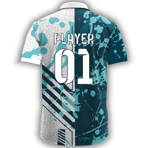 Proveedor mayorista de camisetas de críquet hechas a medida, fabricante profesional de ropa deportiva, camiseta de equipo de críquet con impresión por sublimación - Product Image 2