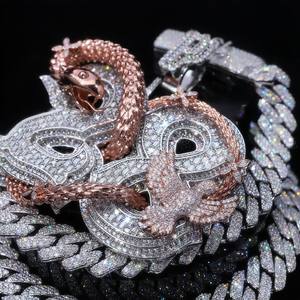 Custom Iced Moissanite Pendant <b>Charms</b> 925 <b>Silver</b> Full Setting Custom Letter Unique Design Personalized Trendy for Certified - Product Image 5