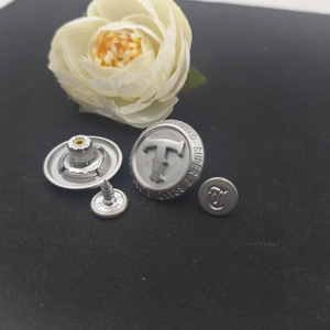 Botón Redondo Metálico de 34L para Jeans, Ecológico y Moderno, con Logotipo Grabado a Medida, para Chaquetas de Moda - Product Image 1