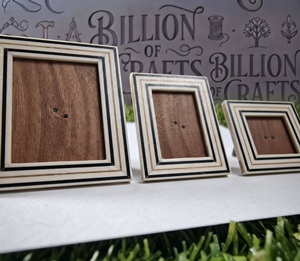 Premium Black <b>White</b> Resin Photo <b>Frame</b> Luxury Handmade <b>Picture</b> Holder for Home Office Decor - Product Image 3